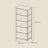 Chest of Drawers - Fabric - Light Grey and White - Tall and Slim Design with 5 Storage Drawers