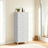 Storage Cabinet - Metal Frame - Light Grey and White - Tall Slim Design with 5 Drawers