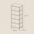 Storage Cabinet - Metal Frame - Light Grey and White - Tall Slim Design with 5 Drawers