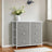 Dresser - Fabric - Rustic Brown and Black - 6-Drawer Storage Unit with Metal Frame