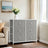 Dresser - Fabric - Rustic Brown and Black - 6-Drawer Storage Unit with Metal Frame