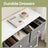Dresser - Fabric - Rustic Brown and Black - 6-Drawer Storage Unit with Metal Frame