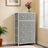 5-Drawer Dresser - Steel - Rustic Brown and Black