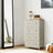 5-Drawer Dresser - Steel - Rustic Brown and Black