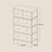 5-Drawer Dresser - Steel - Rustic Brown and Black