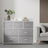 Dresser Cabinet - 7 Fabric Drawers - Metal Frame - Dove Grey