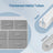 Dresser Cabinet - 7 Fabric Drawers - Metal Frame - Dove Grey