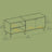 TV Cabinet - Wood - Straw Yellow - 140 cm Long