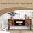 Retro TV Stand - Engineered Wood - Brown
