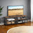TV Stand for TV up to 70 Inches - Wood and Steel Frame - Rustic Brown