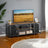 TV Stand - Wood - Rustic Brown and Black - 3-Tier Entertainment Console for Living Room