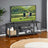 TV Stand - Wood - Rustic Brown and Black - 3-Tier Entertainment Console for Living Room