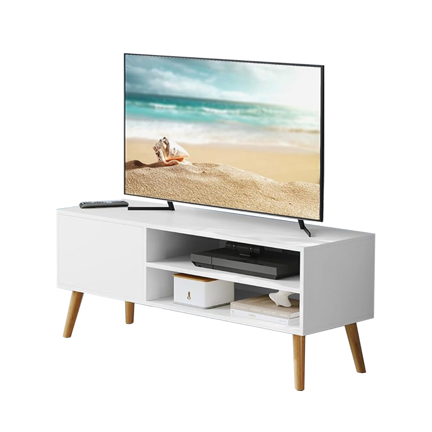 TV Stand Cabinet - Particleboard - For TVs up to 55 Inches