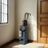 Umbrella Stand - Metal - Anthracite Grey - Square Design with Drip Tray and Hooks