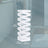 Umbrella Stand - Metal - White - Square with 4 Hooks and Removable Water Tray