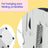 Umbrella Stand - Metal - White - Equipped with Hooks and Drip Tray