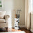 Umbrella Stand - Metal - White - Equipped with Hooks and Drip Tray