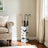 Metal Umbrella Stand - Metal - Black - Square Design with Hooks and Drip Tray