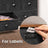 Fabric Chest of Drawers - Metal Frame - Rustic Brown and Black - Wide Storage Unit with 5 Drawers