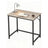Computer Desk, for Home Study - Particleboard and Steel - Brown
