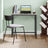 Computer Desk, for Home Study - Particleboard and Steel - Brown