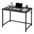 Computer Desk, for Home Study - Particleboard and Steel - Black