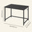 Computer Desk, for Home Study - Particleboard and Steel - Black