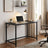 Computer Desk, for Home Study - Particleboard and Steel - Black
