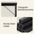 Computer Desk, for Home Study - Particleboard and Steel - Black