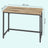 Home Office Computer Desk, for Bedroom - Wood and Steel - Brown