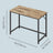 Home Office Computer Desk, for Bedroom - Wood and Steel - Brown