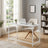 Home Office Computer Desk, for Bedroom - Wood and Steel - White
