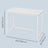 Home Office Computer Desk, for Bedroom - Wood and Steel - White