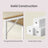 Home Office Computer Desk, for Bedroom - Particleboard and Steel - Oak