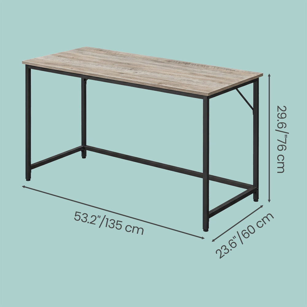 Writing Desk - Particleboard and Steel - Greige