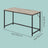 Writing Desk - Particleboard and Steel - Greige