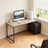 Writing Desk - Particleboard and Steel - Greige
