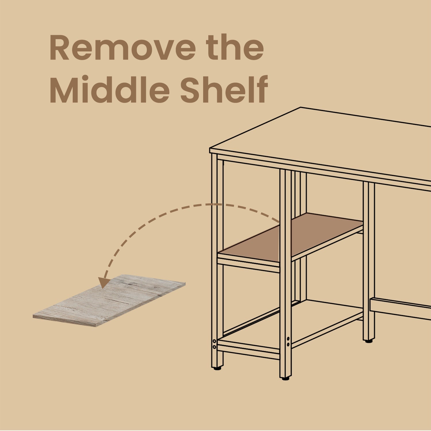 Computer Desk - Steel - Modern