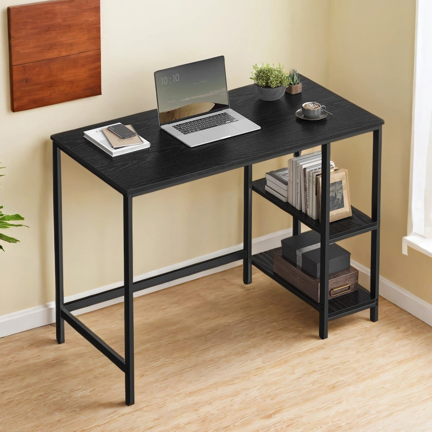 Home Office Desk - Steel - Black