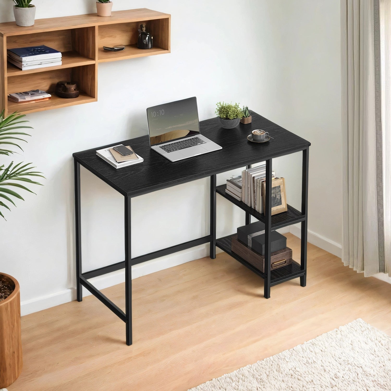 Home Office Desk - Steel - Black