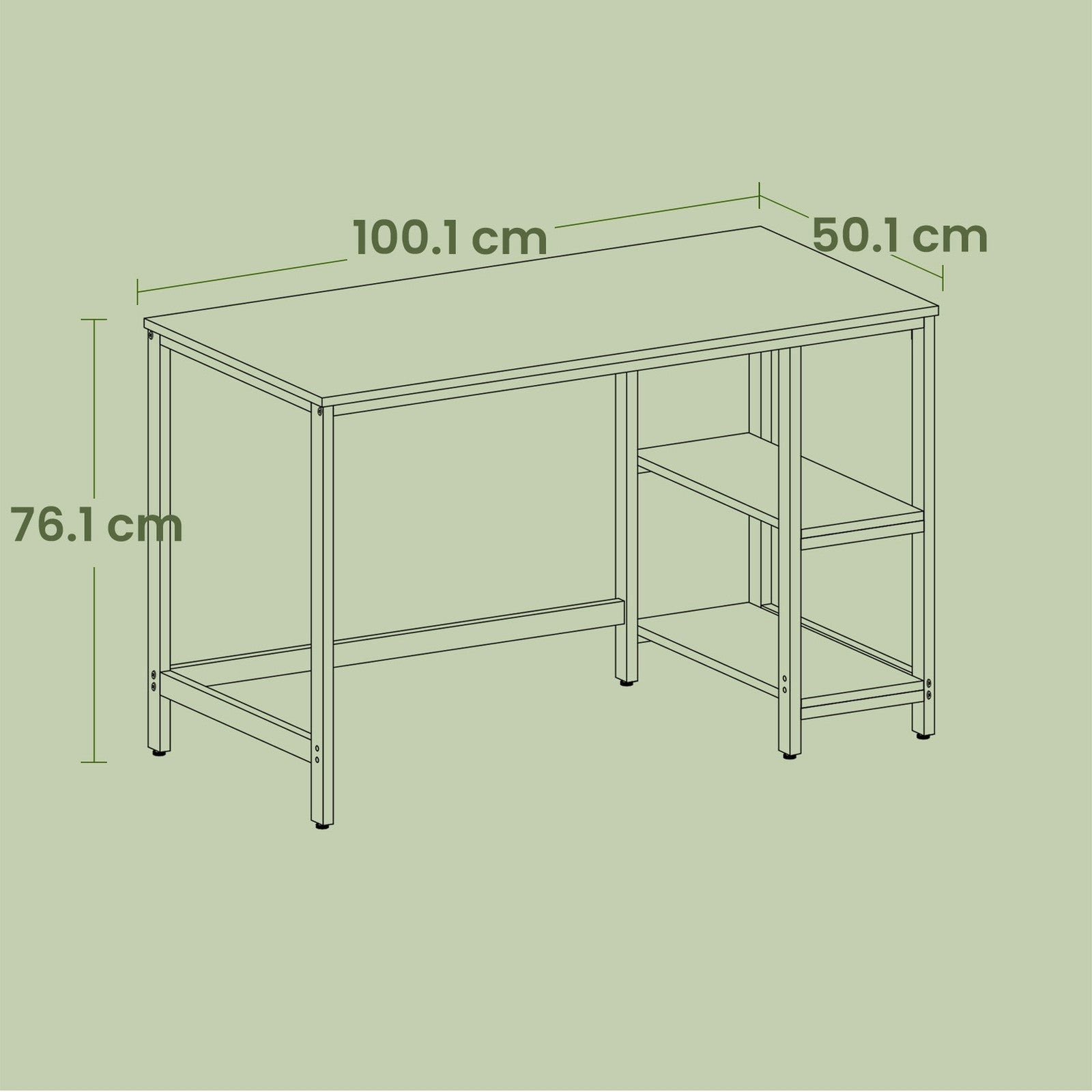 Computer Desk - Steel - Industrial