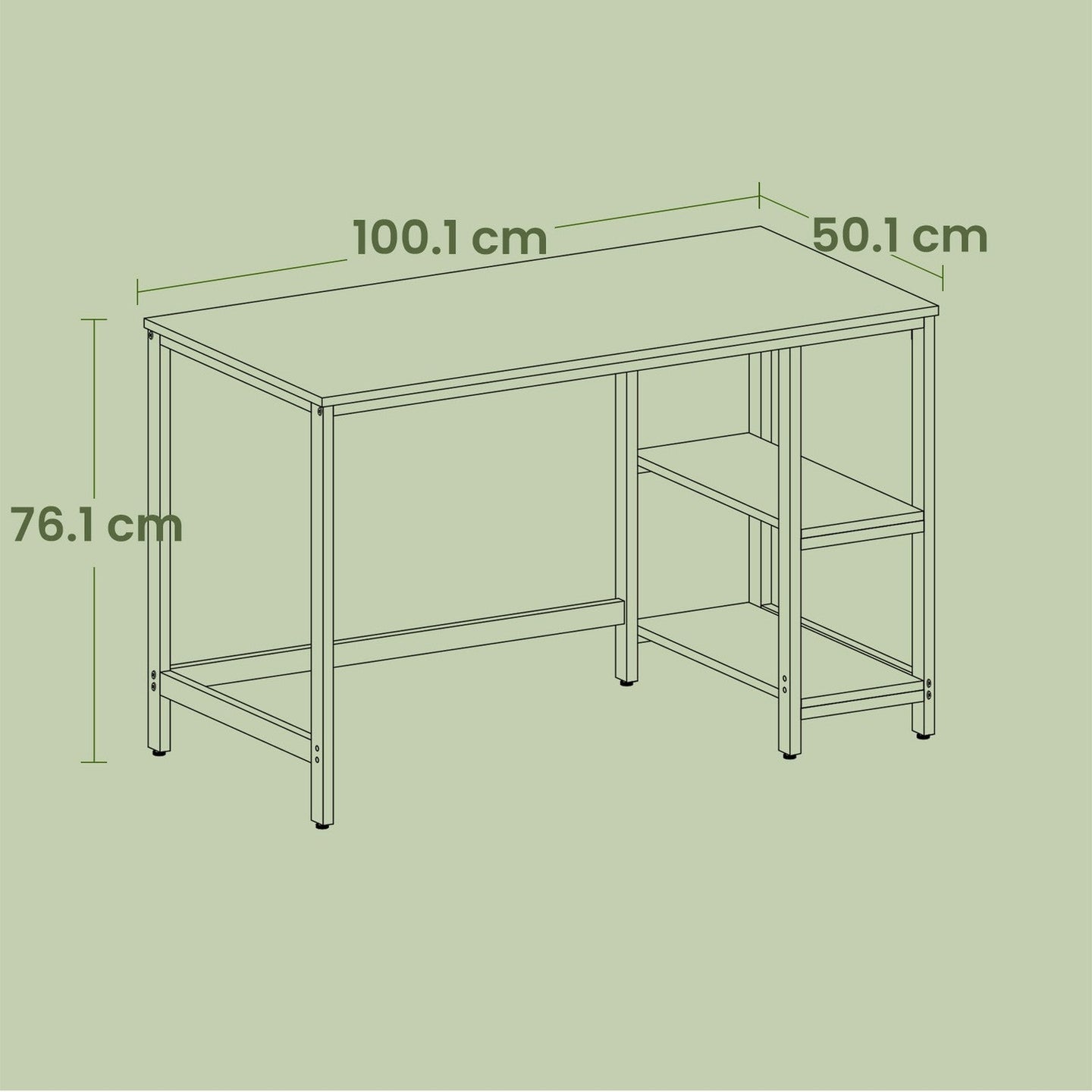 Computer Desk - Steel - Industrial