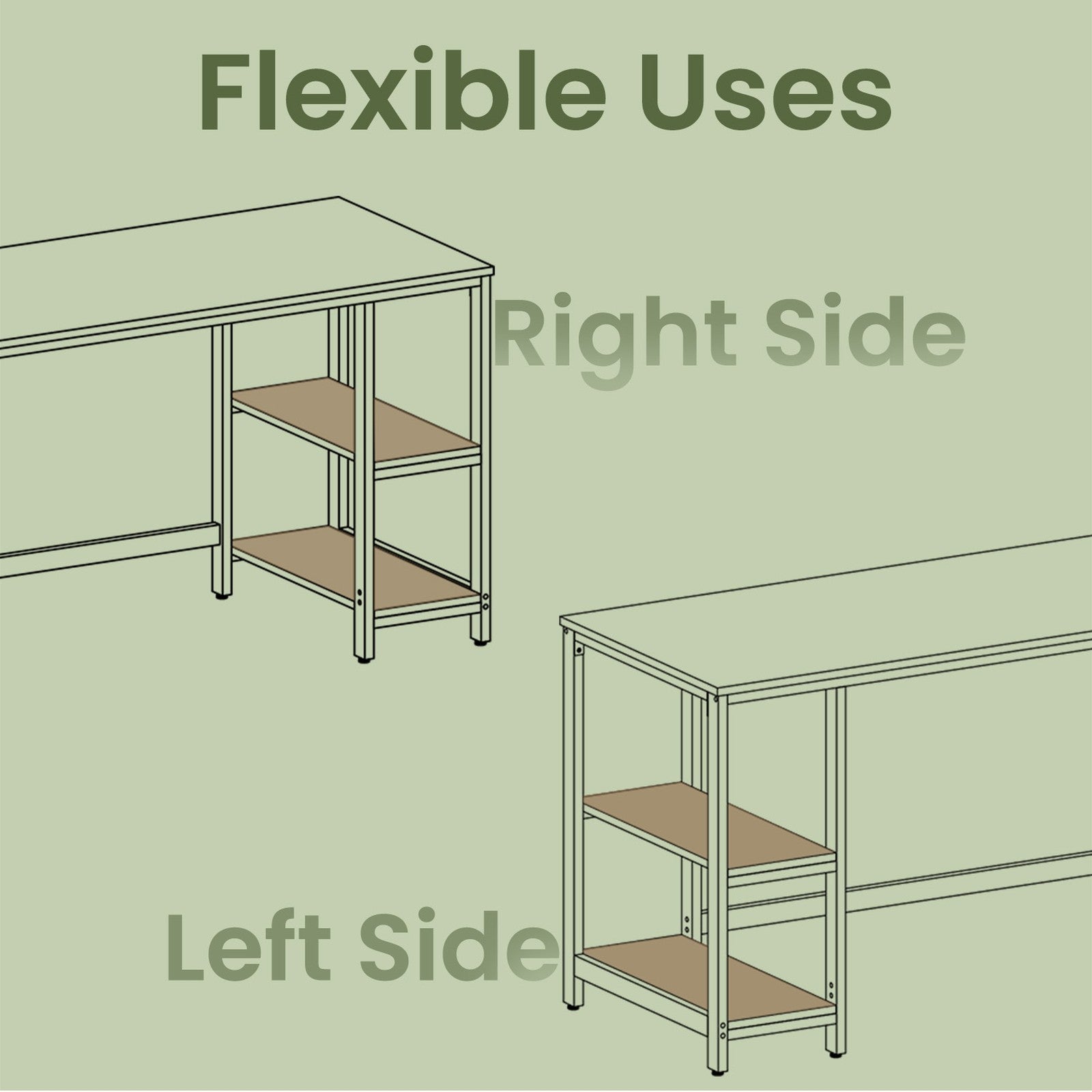 Computer Desk - Steel - Industrial