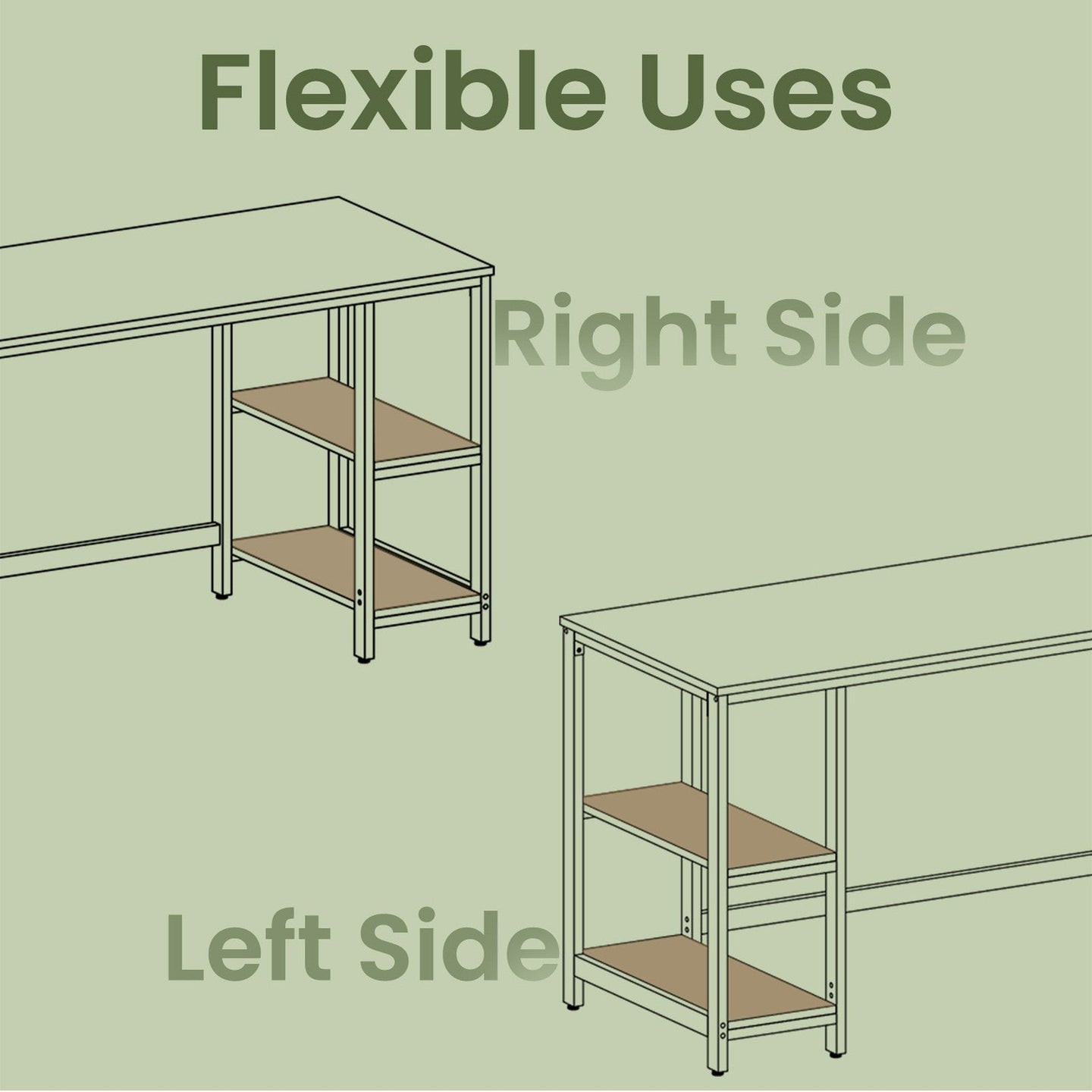 Computer Desk - Steel - Industrial