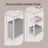 L-Shaped Writing Desk, 2 Storage Shelves - Wood and Steel