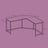 L-Shaped Computer Desk - Wood - Greige and Black - Space-Saving