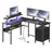 L-Shaped Corner Desk - Wood - Modern Finish