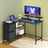 Corner Computer Desk - Wood - Black - L-Shaped with Adjustable Shelf and 2 Drawers