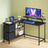 L-Shaped Gaming Desk - Wood - Black - Features Monitor Stand