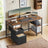 Office Computer Desk - Wood - Vintage